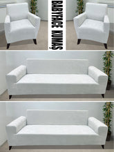 Görseli Galeri görüntüleyiciye yükleyin, Baby Face Kumaş Krem 3+3+1+1 Set Komple Giydirme Kanepe & Çekyat, Bohem, vb Model Koltuk Kılıfları