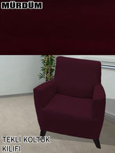 Görseli Galeri görüntüleyiciye yükleyin, Baby Face Kumaş Mürdüm 3+3+1+1 Set Komple Giydirme Kanepe & Çekyat, Bohem, vb Model Koltuk Kılıfları