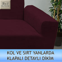 Görseli Galeri görüntüleyiciye yükleyin, Baby Face Kumaş Mürdüm Çift Kişilik Komple Giydirme Kanepe, Bohem, vb Model Koltuk Kılıfları