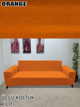 Görseli Galeri görüntüleyiciye yükleyin, Baby Face Kumaş Orange 3+3+1+1 Set Komple Giydirme Kanepe & Çekyat, Bohem, vb Model Koltuk Kılıfları