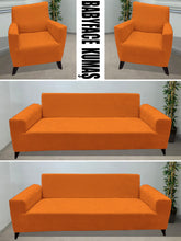 Görseli Galeri görüntüleyiciye yükleyin, Baby Face Kumaş Orange 3+3+1+1 Set Komple Giydirme Kanepe & Çekyat, Bohem, vb Model Koltuk Kılıfları