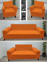 Görseli Galeri görüntüleyiciye yükleyin, Baby Face Kumaş Orange 3+2+1+1 Set Komple Giydirme Kanepe & Çekyat, Bohem, vb Model Koltuk Kılıfları