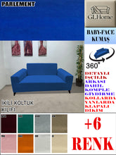 Görseli Galeri görüntüleyiciye yükleyin, Baby Face Kumaş Parlement Çift Kişilik Komple Giydirme Kanepe, Bohem, vb Model Koltuk Kılıfları