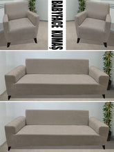 Görseli Galeri görüntüleyiciye yükleyin, Baby Face Kumaş Vizon 3+3+1+1 Set Komple Giydirme Kanepe & Çekyat, Bohem, vb Model Koltuk Kılıfları