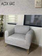 Görseli Galeri görüntüleyiciye yükleyin, Süet Kumaş Açık Gri 3+3+1+1 Komple Giydirme Kanepe&Çekyat, Bohem, vb. Modeller Koltuk Kılıfı