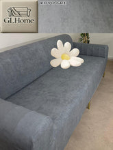 Görseli Galeri görüntüleyiciye yükleyin, Süet Kumaş Koyu Gri 3Lü Komple Giydirme Kanepe & Çekyat, Bohem, Porto, Vb. Model Koltuk Kilifi