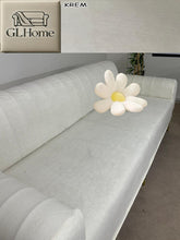 Görseli Galeri görüntüleyiciye yükleyin, Süet Kumaş Krem 3Lü Komple Giydirme Kanepe & Çekyat, Bohem, Porto, Vb. Model Koltuk Kilifi