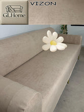 Görseli Galeri görüntüleyiciye yükleyin, Süet Kumaş Vizon 3Lü Komple Giydirme Kanepe & Çekyat, Bohem, Porto, Vb. Model Koltuk Kilifi