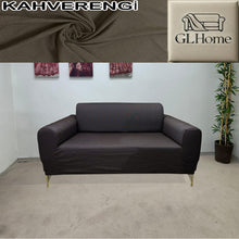 Görseli Galeri görüntüleyiciye yükleyin, %100 Pamuk Petek Kumaş Kahverengi Çift Kişilik Komple Giydirme 2"Li Kanepe, Bohem, vb Model Koltuk Kılıfları