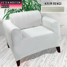 Görseli Galeri görüntüleyiciye yükleyin, Mikro Petek Kumaş Krem 3+3+1+1 Set  Komple Giydirme Kanepe &amp; Çekyat, Bohem, vb Model Koltuk Kılıfları
