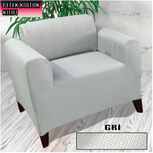 Görseli Galeri görüntüleyiciye yükleyin, Mikro Petek Kumaş Açık Gri 3+3+1+1 Set  Komple Giydirme Kanepe &amp; Çekyat, Bohem, vb Model Koltuk Kılıfları
