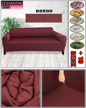 Görseli Galeri görüntüleyiciye yükleyin, Mikro Petek Kumaş Bordo 3&quot;Lü Komple Giydirme Kanepe &amp; Çekyat, Bohem, vb Model Koltuk Kılıfları
