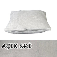 Görseli Galeri görüntüleyiciye yükleyin, Süet Kumaş Açık Gri Renk Kırlent Kılıfı
