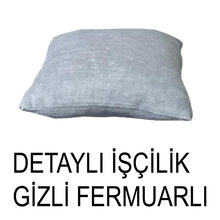 Görseli Galeri görüntüleyiciye yükleyin, Süet Kumaş Koyu Gri Renk Kırlent Kılıfı
