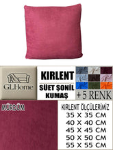 Görseli Galeri görüntüleyiciye yükleyin, Süet Kumaş Mürdüm Renk Kırlent Kılıfı
