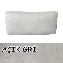 Görseli Galeri görüntüleyiciye yükleyin, Süet Kumaş Açık Gri Renk Sırt Minderi
