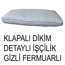 Görseli Galeri görüntüleyiciye yükleyin, Süet Kumaş Koyu Gri Renk Sırt Minderi
