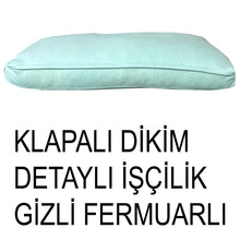 Görseli Galeri görüntüleyiciye yükleyin, Süet Kumaş Mint Renk Sırt Minderi
