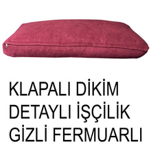 Görseli Galeri görüntüleyiciye yükleyin, Süet Kumaş Mürdüm Renk Sırt Minderi
