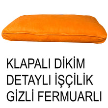 Görseli Galeri görüntüleyiciye yükleyin, Süet Kumaş Orange Renk Sırt Minderi
