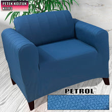 Görseli Galeri görüntüleyiciye yükleyin, Mikro Petek Kumaş Petrol 3+3+1+1 Set  Komple Giydirme Kanepe &amp; Çekyat, Bohem, vb Model Koltuk Kılıfları
