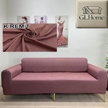 Görseli Galeri görüntüleyiciye yükleyin, %100 Pamuk Petek Kumaş Kiremit 3+3+1+1 Set Komple Giydirme Kanepe&amp;Çekyat, Bohem, vb Model Koltuk Kılıfları
