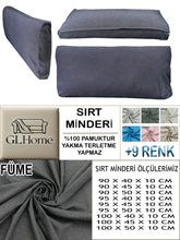 Görseli Galeri görüntüleyiciye yükleyin, %100 Pamuk Petek Füme Renk Sırt Minderi
