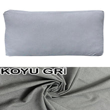 Görseli Galeri görüntüleyiciye yükleyin, %100 Pamuk Petek Koyu Gri Renk Sırt Minderi

