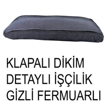 Görseli Galeri görüntüleyiciye yükleyin, %100 Pamuk Petek Siyah Renk Sırt Minderi

