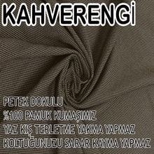 Görseli Galeri görüntüleyiciye yükleyin, %100 Pamuk Petek Kumaş Kahverengi 3&quot;Lü Komple Giydirme Kanepe &amp; Çekyat, Bohem, Porto vb Model Koltuk Kılıfları
