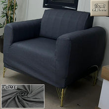 Görseli Galeri görüntüleyiciye yükleyin, %100 Pamuk Petek Kumaş Füme 3+2+1+1 Set Komple Giydirme Kanepe&amp;Çekyat, Bohem, vb Model Koltuk Kılıfları

