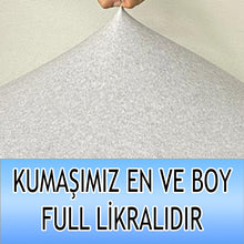 Görseli Galeri görüntüleyiciye yükleyin, %100 Pamuklu Fransız  Kumaş Açık Gri Çift Kişilik Komple Giydirme 2&quot;Li Kanepe, Bohem, vb Model Koltuk Kılıfları
