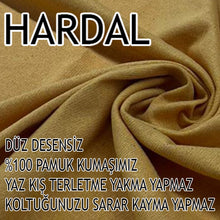 Görseli Galeri görüntüleyiciye yükleyin, %100 Pamuklu Fransız  Kumaş Hardal Çift Kişilik Komple Giydirme 2&quot;Li Kanepe, Bohem, vb Model Koltuk Kılıfları
