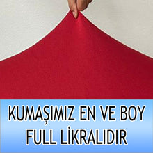 Görseli Galeri görüntüleyiciye yükleyin, %100 Pamuklu Fransız  Kumaş Kırmızı 3+2+1+1 Komple Giydirme Kanepe&amp;Çekyat, Bohem, Porto, vn. Model Koltuk Kılıfı
