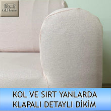 Görseli Galeri görüntüleyiciye yükleyin, %100 Pamuklu Fransız  Kumaş Pudra Çift Kişilik Komple Giydirme 2&quot;Li Kanepe, Bohem, vb Model Koltuk Kılıfları

