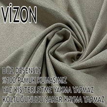 Görseli Galeri görüntüleyiciye yükleyin, %100 Pamuklu Fransız  Kumaş Vizon Çift Kişilik Komple Giydirme 2&quot;Li Kanepe, Bohem, vb Model Koltuk Kılıfları
