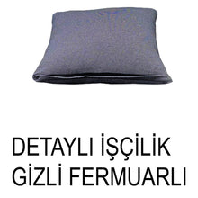 Görseli Galeri görüntüleyiciye yükleyin, %100 Pamuk Petek Füme Renk Kırlent Kılıfı
