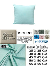 Görseli Galeri görüntüleyiciye yükleyin, %100 Pamuk Petek Mint Renk Kırlent Kılıfı
