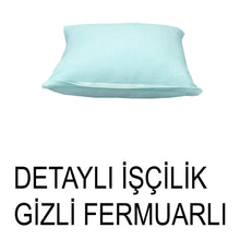 Görseli Galeri görüntüleyiciye yükleyin, %100 Pamuk Petek Mint Renk Kırlent Kılıfı
