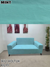 Görseli Galeri görüntüleyiciye yükleyin, Baby Face  Kumaş Mint 3+2+1+1 Set Komple Giydirme Kanepe &amp; Çekyat, Bohem, vb Model Koltuk Kılıfları
