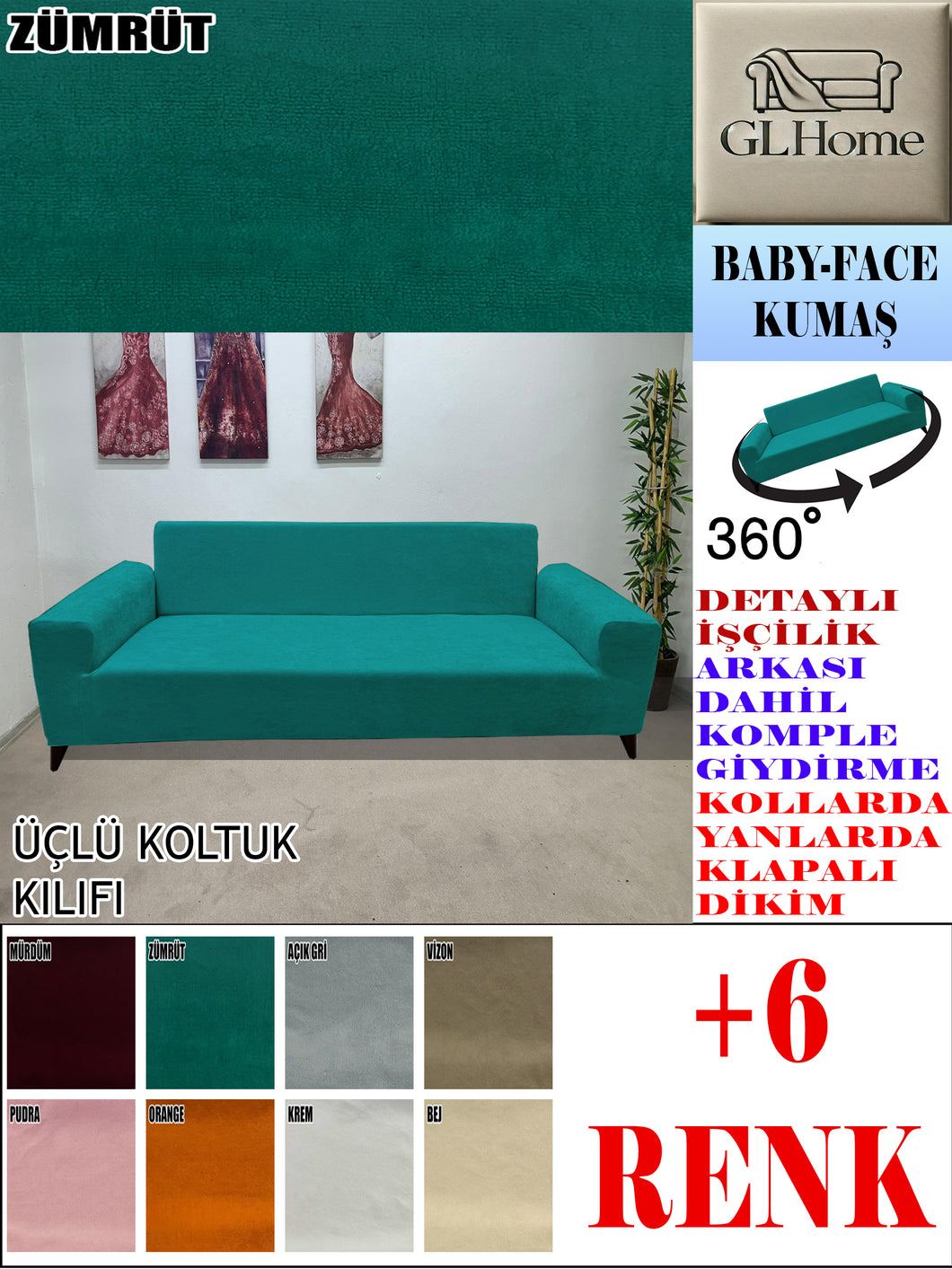 Baby Face  Kumaş Zümrüt 3