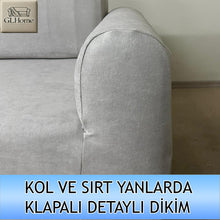 Görseli Galeri görüntüleyiciye yükleyin, Süet Kumaş Açık Gri 3Lü Komple Giydirme Kanepe &amp; Çekyat, Bohem, Porto, Vb. Model Koltuk Kilifi
