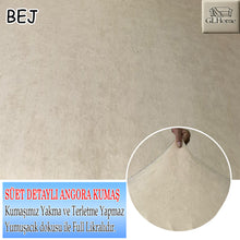 Görseli Galeri görüntüleyiciye yükleyin, Süet Kumaş Bej 3+2+1+1 Komple Giydirme Kanepe-Çekyat, Bohem, vb. Model Koltuk Kılıfı
