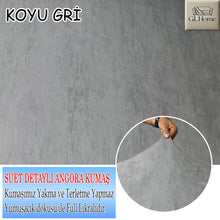 Görseli Galeri görüntüleyiciye yükleyin, Süet Kumaş Koyu Gri 3+2+1+1 Komple Giydirme Kanepe-Çekyat, Bohem, vb. Model Koltuk Kılıfı
