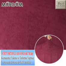Görseli Galeri görüntüleyiciye yükleyin, Süet Kumaş Mürdüm 3+3+1+1 Komple Giydirme Kanepe&amp;Çekyat, Bohem, vb. Modeller Koltuk Kılıfı
