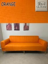 Görseli Galeri görüntüleyiciye yükleyin, Süet Kumaş Orange 3+2+1+1 Komple Giydirme Kanepe-Çekyat, Bohem, vb. Model Koltuk Kılıfı
