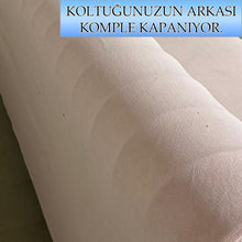 Görseli Galeri görüntüleyiciye yükleyin, Süet Kumaş Pudra 3+2+1+1 Komple Giydirme Kanepe-Çekyat, Bohem, vb. Model Koltuk Kılıfı
