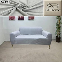 Görseli Galeri görüntüleyiciye yükleyin, %100 Pamuk Petek Kumaş Gri 3+2+1+1 Set Komple Giydirme Kanepe&amp;Çekyat, Bohem, vb Model Koltuk Kılıfları
