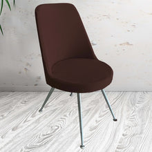 Görseli Galeri görüntüleyiciye yükleyin, KR-05 Kadife Kumaş Retro Model Sandalye Kılıfı Kahverengi
