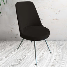 Görseli Galeri görüntüleyiciye yükleyin, KR-10 Kadife Kumaş Retro Model Sandalye Kılıfı Siyah
